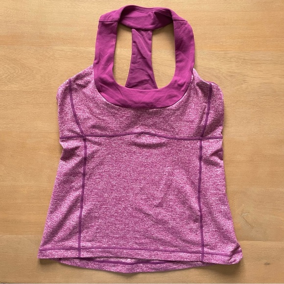 Lululemon Purple Scoop Neck Tank | size 10 - Picture 3 of 8